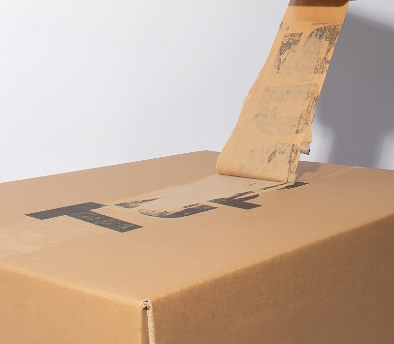 可书写、可降解纸封箱胶打包效果